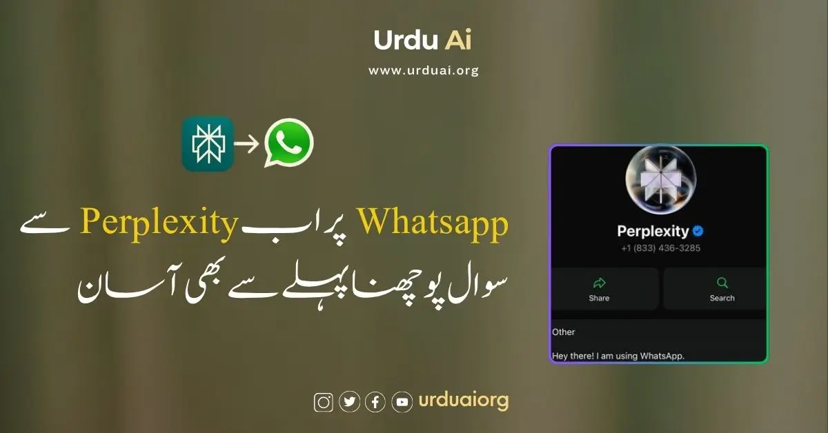 واٹس ایپ پر اب پرپلیکسٹی سے سوال پوچھنا پہلے سے بھی آسان