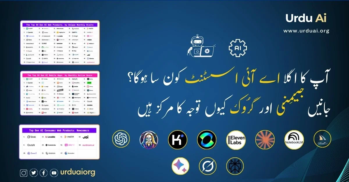 آپ کا اگلا اے آئی اسسٹنٹ کون ہوگا؟ جانیں جیمِنی اور گرُوک کیوں توجہ کا مرکز ہیں