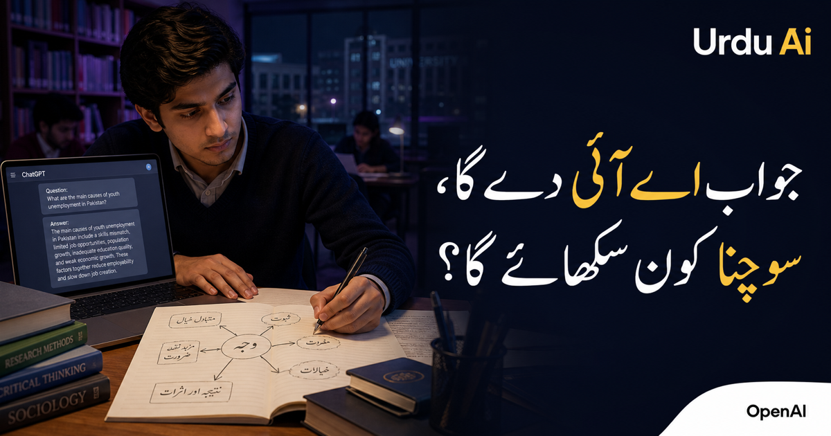 چیٹ جی پی ٹی بہتر جواب دیتا ہے، مگر سوچنا کون سکھائے گا؟