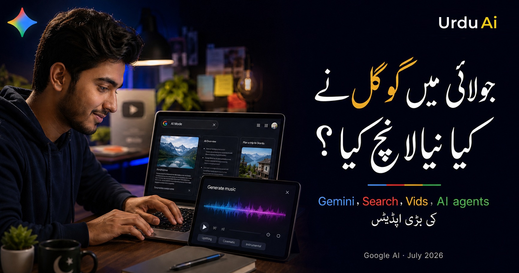 جولائی 2026 میں گوگل نے کیا نیا لانچ کیا؟ Gemini، Search اور AI agents کی بڑی اپڈیٹس