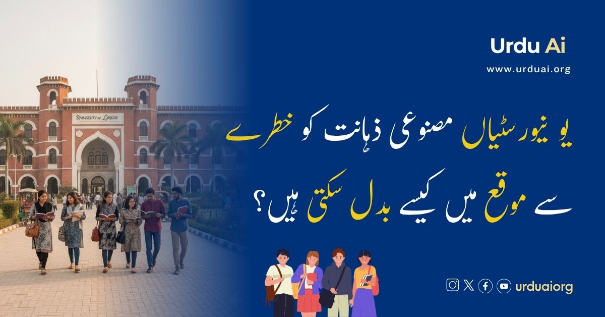 یونیورسٹیاں مصنوعی ذہانت کو خطرے سے موقع میں کیسے بدل سکتی ہیں؟