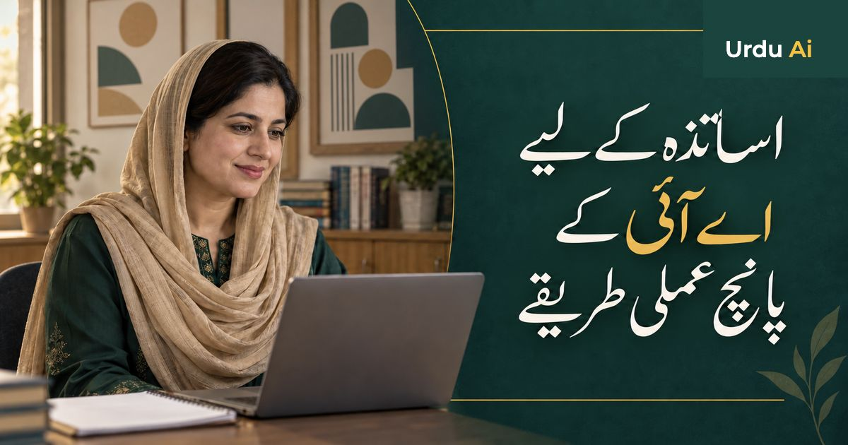 اساتذہ کے لیے اے آئی: مدد لینے کے پانچ عملی طریقے