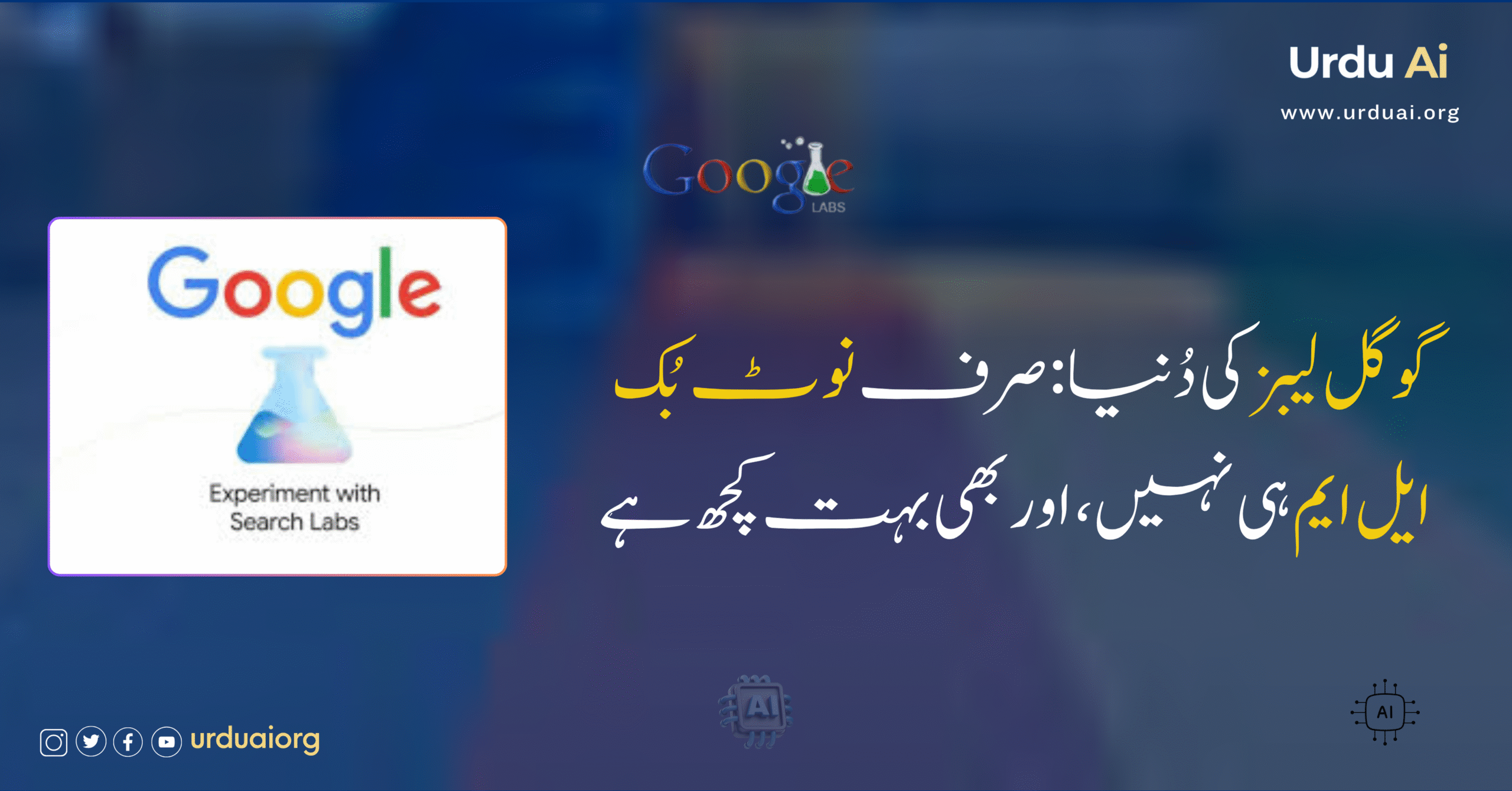 گوگل لیبز کی دُنیا: صرف نوٹ بُک ایل ایم ہی نہیں، اور بھی بہت کچھ ہے