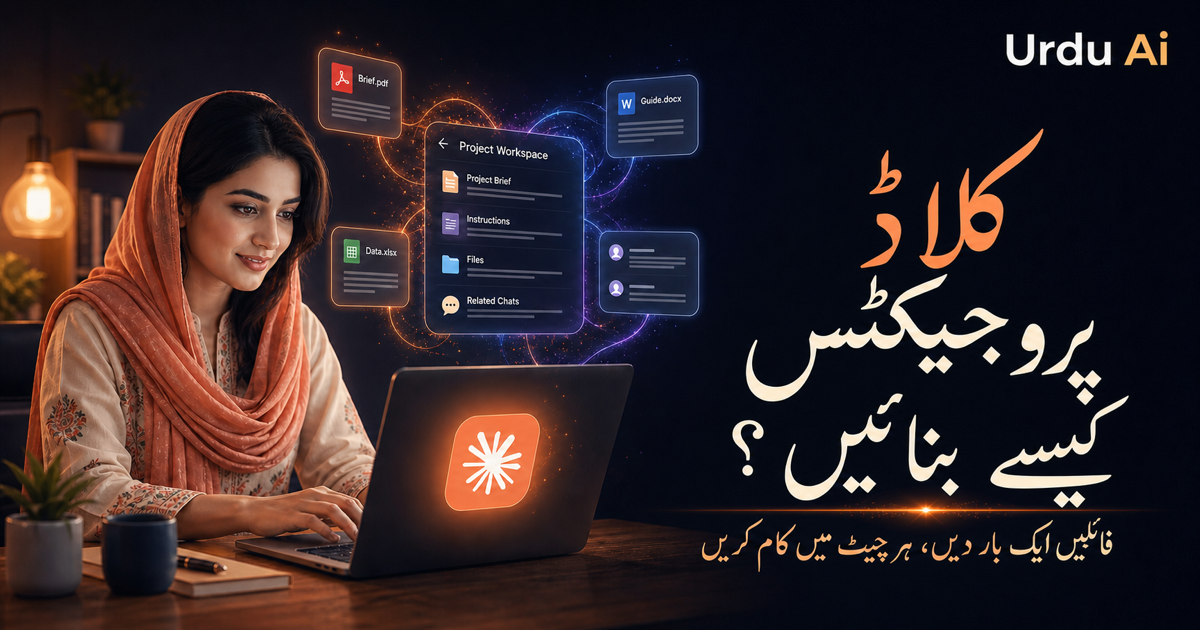 کلاڈ پروجیکٹس کیسے بنائیں؟ فائلوں کے ساتھ اردو گائیڈ